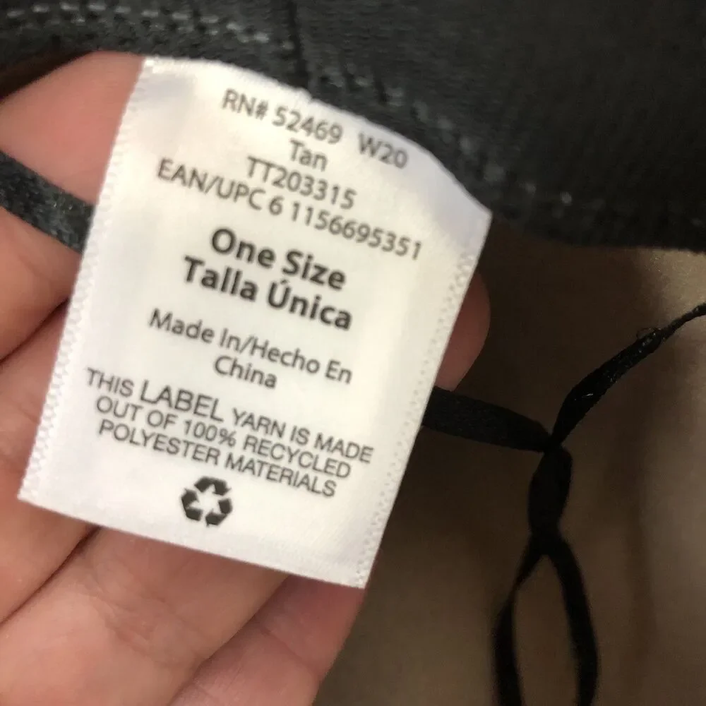 Fedora Hat Womens One Size OS Tan Felt Time And Tru 2.5